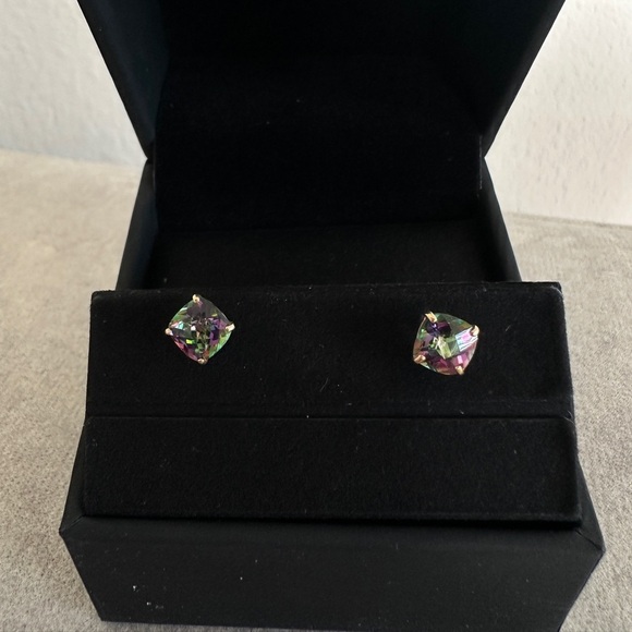 Gioelli Jewelry - Mystic Topaz 14k Gold Pierced Earrings